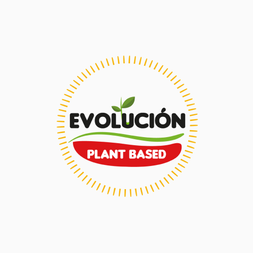 Logo de Evolucion, negocio de productos veganos.